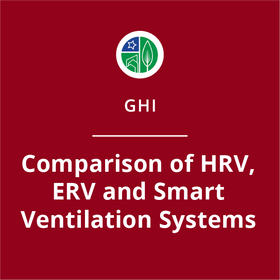 Comparison of HRV, ERV and Smart Ventilation Systems