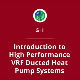 High Performance VRF Ducted Heat Pump Systems